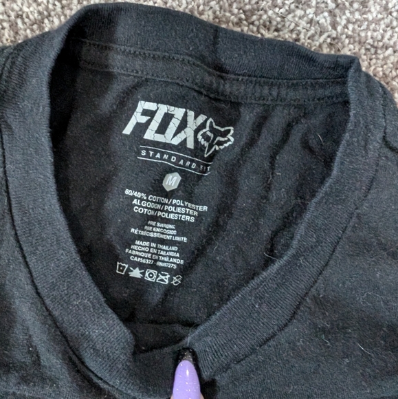 Fox Black & Multicolor Graphic Tee - US M - Picture 4 of 5